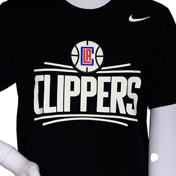 NBA Los Angeles Clippers Nike Tee Unisex Graphic T-shirt Short Sleeve Black Sz S - Picture 2 of 9